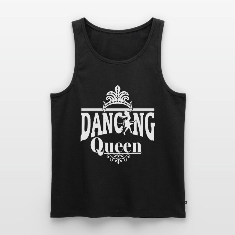 Crown Dancing Dancing Queen avec Dancer Débardeur bio Premium Homme