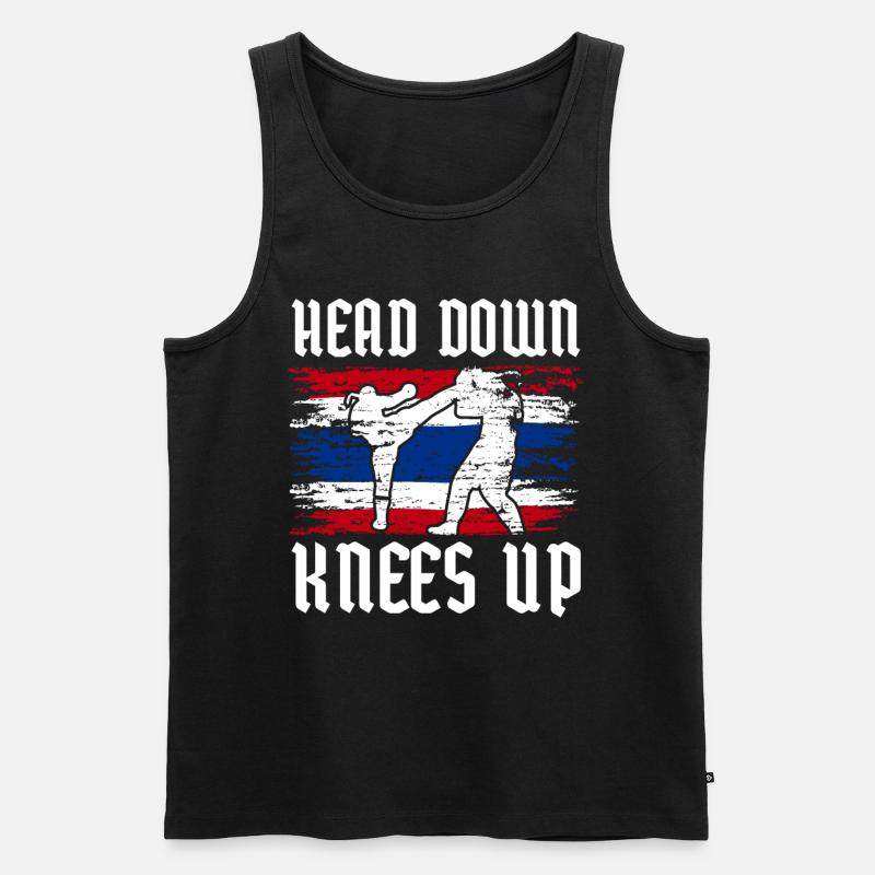 Thai Boxing - Männer Premium Bio Tank Top - Schwarz