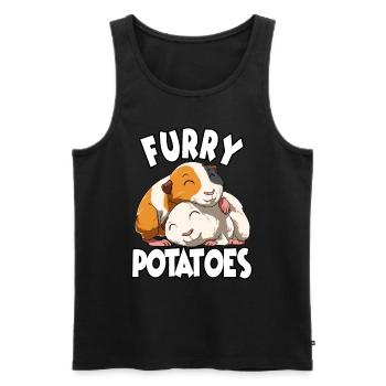 Furry Potato für einen Meerschweinchen Liebhaber - Männer Premium Bio Tank Top - Schwarz - Vorne - Michal (187cm)