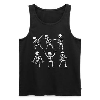 Halloween Radiologe Radiologen Radiologie Skelett - Männer Premium Bio Tank Top - Schwarz - Vorne - AI Model Male 178 light (178cm)