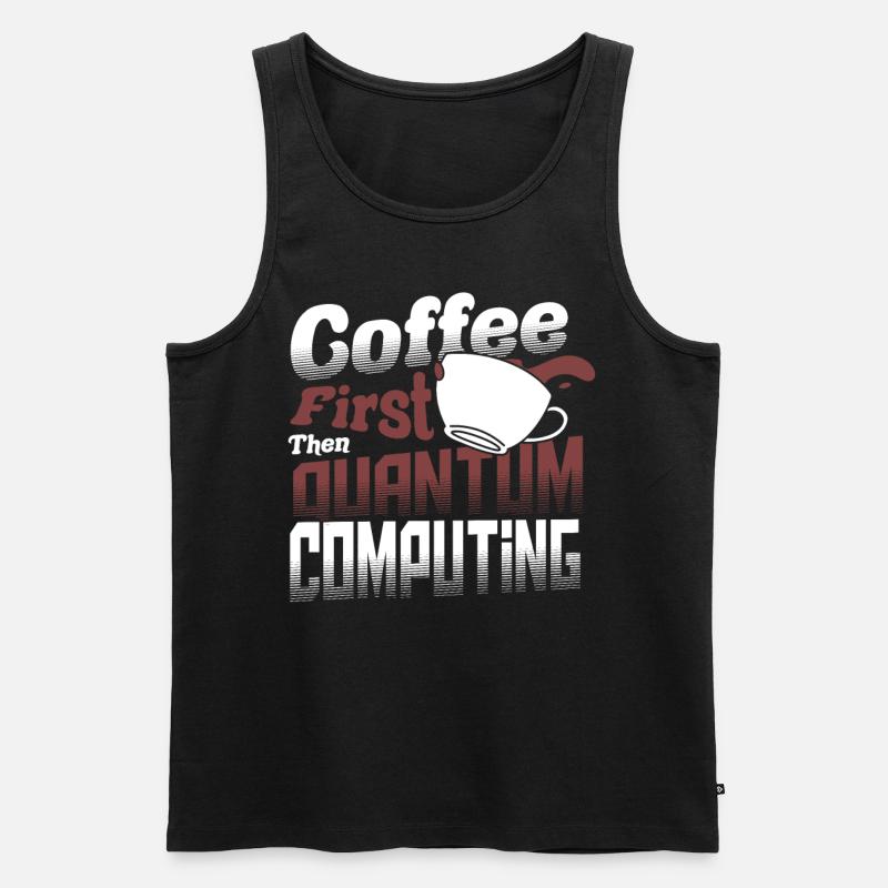 Quantencomputer Informatik - Männer Premium Bio Tank Top - Schwarz