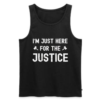 Lawyer Law Lawyer Judge Lawyer Law Firm - Men's Premium Organic Tank Top - black - Front - AI Model Male 178 light (178cm)