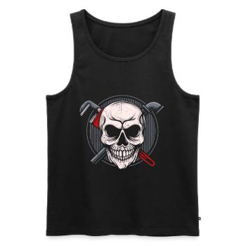 Plumber Gift Profession Craftsman Installer - Men's Premium Organic Tank Top - black - Front - AI Model Male 178 light (178cm)