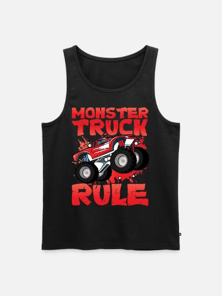 Monster Truck Rule - Men's Premium Organic Tank Top - black