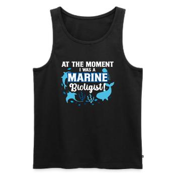 Marine biologist - Men's Premium Organic Tank Top - black - Front - Michal (187cm)