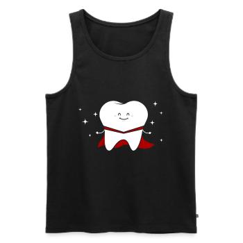 Zahnarzt Geschenk - Männer Premium Bio Tank Top - Schwarz - Vorne - AI Model Male 178 light (178cm)