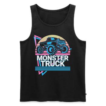 Monstertruck Retro Cadeau - Débardeur bio Premium Homme - noir - Devant - Michal (187cm)
