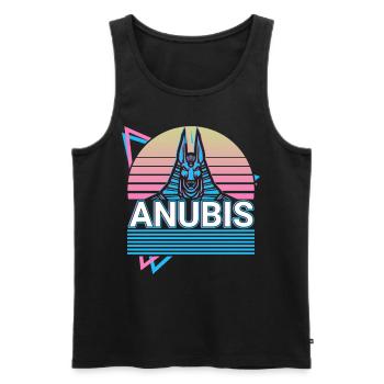 Anubis Egyptian God Egypt Gift - Men's Premium Organic Tank Top - black - Front - Michal (187cm)