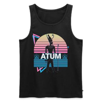 Atum Egyptian God Egypt Gift - Men's Premium Organic Tank Top - black - Front - Michal (187cm)
