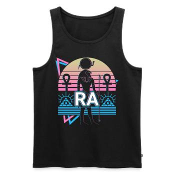 Ra Egyptian God Egypt Gift - Men's Premium Organic Tank Top - black - Front - Michal (187cm)