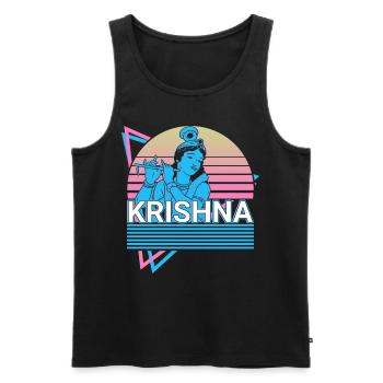 Krishna Hindu Gott Antike Hindu Mythologie Geschen - Männer Premium Bio Tank Top - Schwarz - Vorne - AI Model Male 178 light (178cm)
