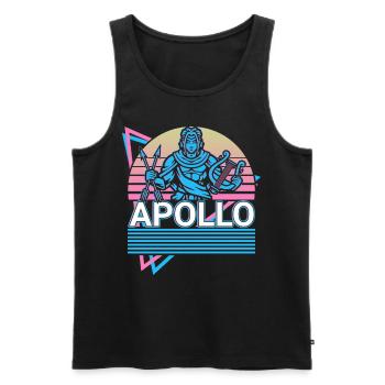 Apollo Griechischer Gott Geschenk - Männer Premium Bio Tank Top - Schwarz - Vorne - AI Model Male 178 light (178cm)