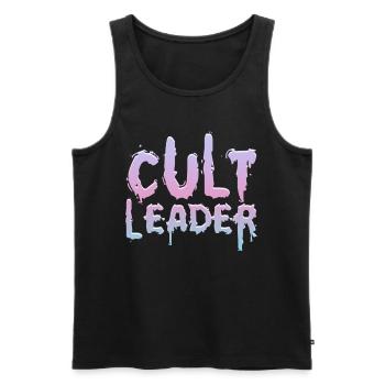 Chef de secte Pastel Goth Occult Witchcraft Gesch - Débardeur bio Premium Homme - noir - Devant - AI Model Male 178 light (178cm)