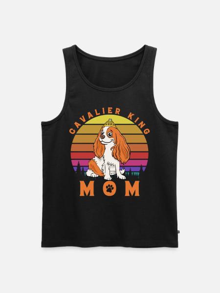 Cavalier King Mom - Men's Premium Organic Tank Top - black