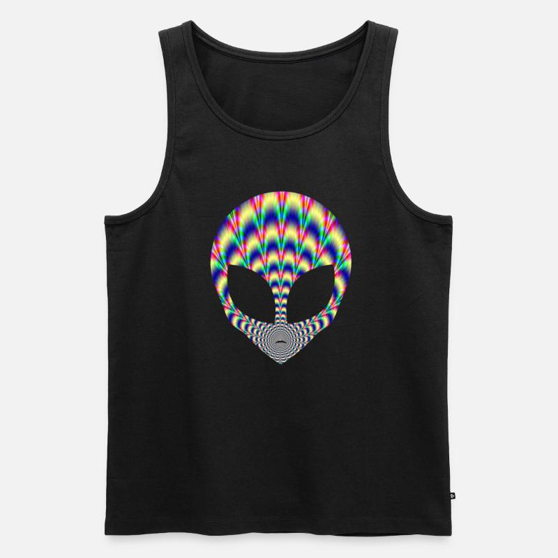 Alien - Männer Premium Bio Tank Top - Schwarz