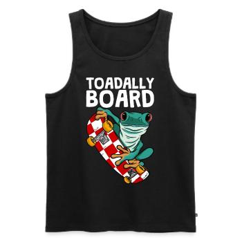 Frog Skateboarding Skateboard Toadally Board - Débardeur bio Premium Homme - noir - Devant - AI Model Male 178 light (178cm)