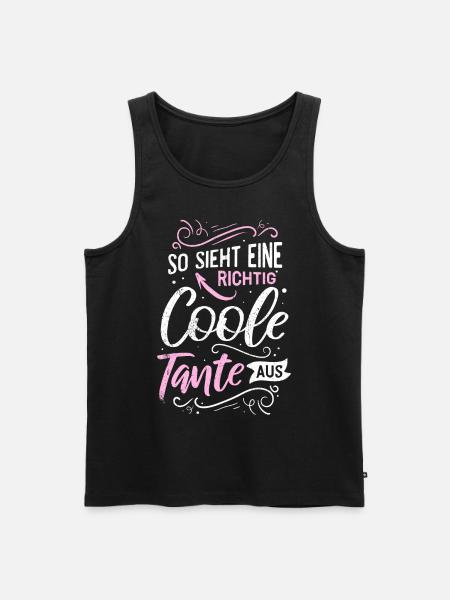 Aunt - Men's Premium Organic Tank Top - black