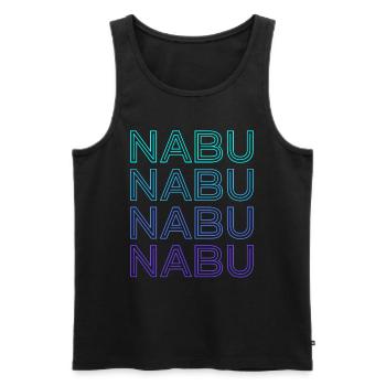 Nabu God Ancient Sumerian Deity Retro - Men's Premium Organic Tank Top - black - Front - AI Model Male 178 light (178cm)
