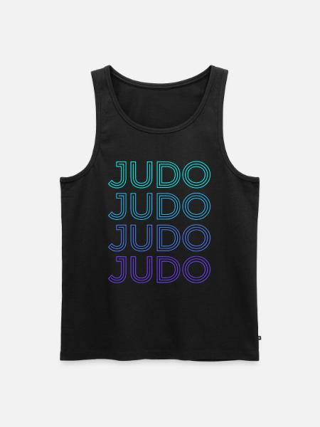 Judo Judoka Retro - Men's Premium Organic Tank Top - black