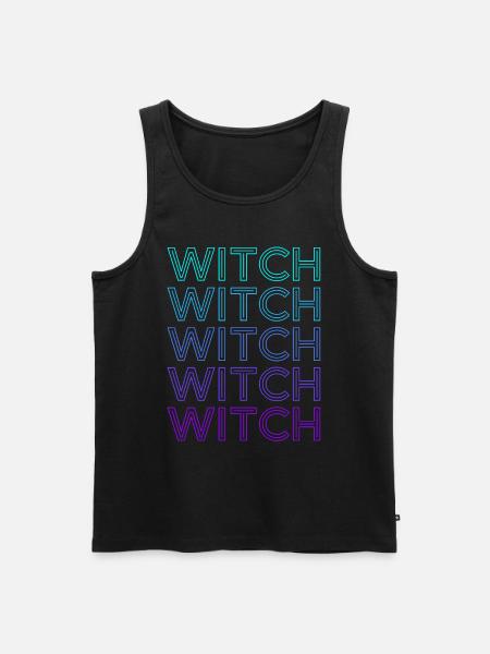 Witch Retro - Men's Premium Organic Tank Top - black