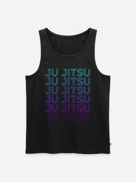 Ju Jitsu BJJ Retro - Men's Premium Organic Tank Top - black