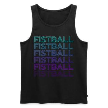 Fistball Rétro - Débardeur bio Premium Homme - noir - Devant - Michal (187cm)