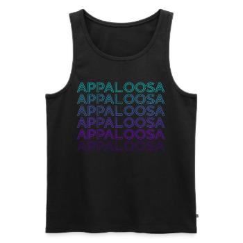 Appaloosa Pferd Retro - Männer Premium Bio Tank Top - Schwarz - Vorne - AI Model Male 178 light (178cm)