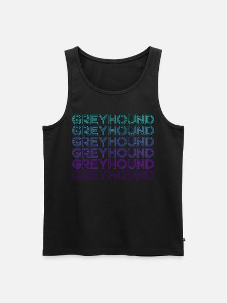 Greyhound Retro - Men's Premium Organic Tank Top - black