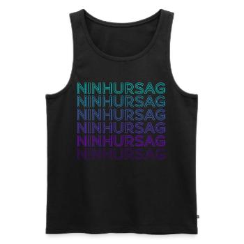 Ninhursag Goddess Ancient Sumerian Deity Retro - Men's Premium Organic Tank Top - black - Front - AI Model Male 178 light (178cm)