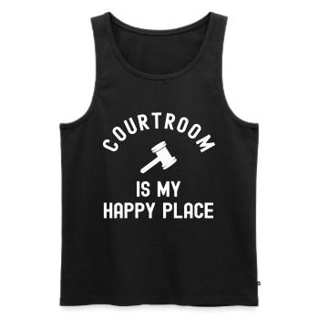 Anwalt Geschenk Gericht Jura Jurist Richter Justiz - Männer Premium Bio Tank Top - Schwarz - Vorne - Michal (187cm)