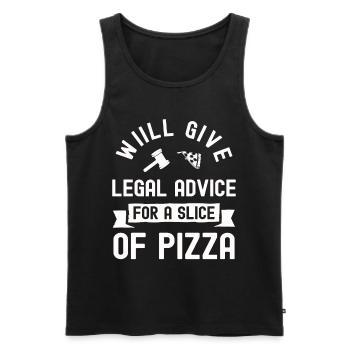 Anwalt Geschenk Gericht Jura Jurist Richter Justiz - Männer Premium Bio Tank Top - Schwarz - Vorne - Michal (187cm)