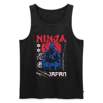 Ninja Gift Karate Ninjutsu Judo Samurai Japan - Men's Premium Organic Tank Top - black - Front - AI Model Male 178 light (178cm)