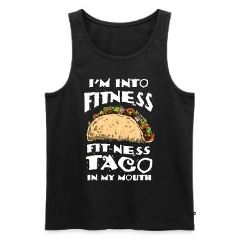 Taco Mardi Torero Salsa Latino Nacho Mexicain - Débardeur bio Premium Homme - noir - Devant - Michal (187cm)