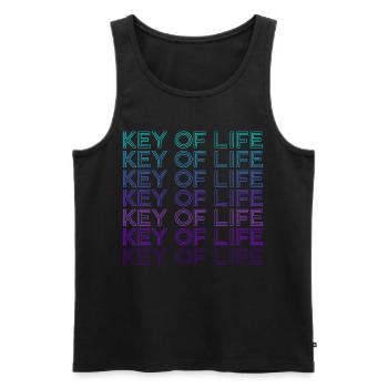 Keys of Life Egyptian Ankh Ancient Egyptian - Men's Premium Organic Tank Top - black - Front - Michal (187cm)