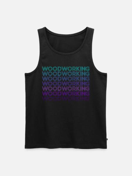 Woodworking Carpentry Retro Carpentry - Men's Premium Organic Tank Top - black