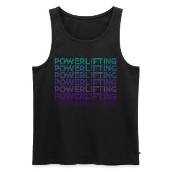 Power Triathlon Deadlifts Haltérophilie Rétro - Débardeur bio Premium Homme - noir - Devant - Michal (187cm)