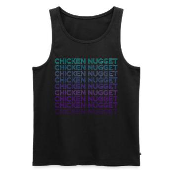 Nugget de poulet Rétro - Débardeur bio Premium Homme - noir - Devant - Michal (187cm)