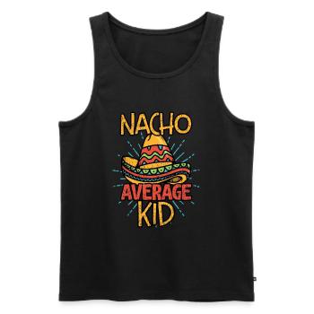 Nacho Average Kid Kinder Outfit Mexico Fans - Männer Premium Bio Tank Top - Schwarz - Vorne - AI Model Male 178 light (178cm)