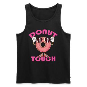 Donut Touch Sweet Halloween Children's Day Holiday - Men's Premium Organic Tank Top - black - Front - Michal (187cm)