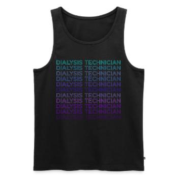 Dialyse-Techniker Dialyse-Techniker Retro - Männer Premium Bio Tank Top - Schwarz - Vorne - AI Model Male 178 light (178cm)