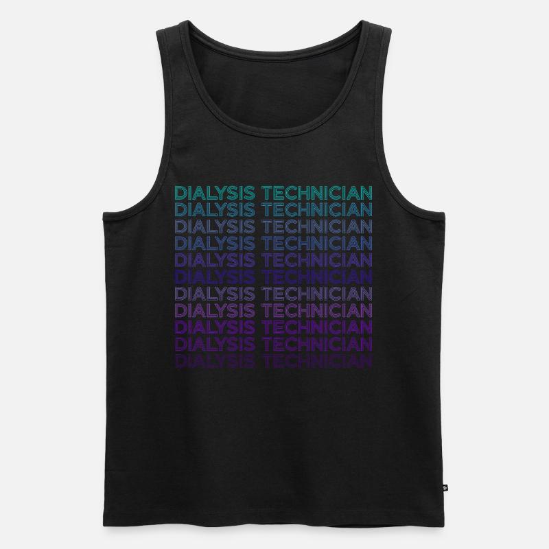 Dialyse-Techniker Dialyse-Techniker Retro - Männer Premium Bio Tank Top - Schwarz
