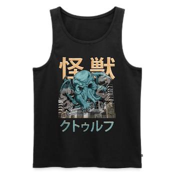 Kaiju Cthulhu Necronomicon Japanisches Monster - Männer Premium Bio Tank Top - Schwarz - Vorne - AI Model Male 178 light (178cm)