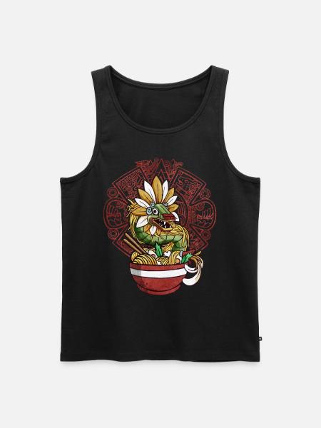 Quetzalcoatl Aztec Snake Ramen Noodles - Men's Premium Organic Tank Top - black