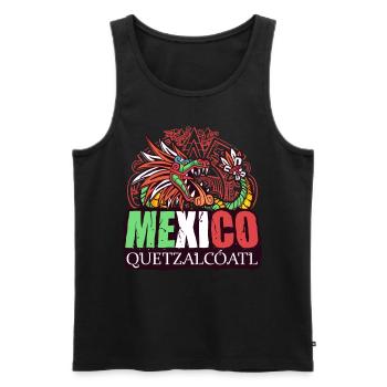 Quetzalcoatl Aztec Serpent Maya Inca Tolteke - Débardeur bio Premium Homme - noir - Devant - AI Model Male 178 light (178cm)