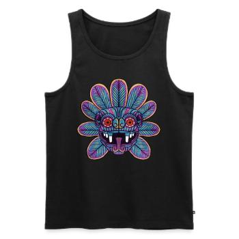 Quetzalcoatl Azteken Gefiederte Schlange Maya Inka - Männer Premium Bio Tank Top - Schwarz - Vorne - AI Model Male 178 light (178cm)
