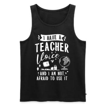 Teacher School Teacher 6th grade Primary school - Men's Premium Organic Tank Top - black - Front - AI Model Male 178 light (178cm)