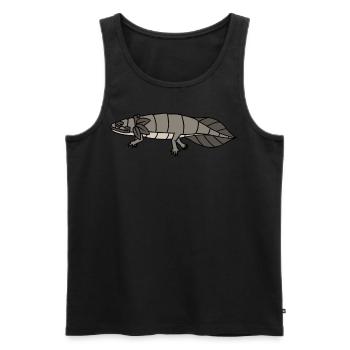 Quetzalcoatl Axolotl Aztèques Maya Ancien Inca Gesc - Débardeur bio Premium Homme - noir - Devant - Michal (187cm)