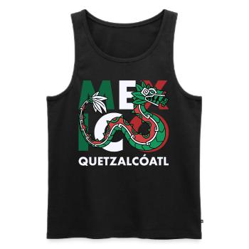 Quetzalcoatl Azteken Maya Inka Tolteken Geschenk - Männer Premium Bio Tank Top - Schwarz - Vorne - Michal (187cm)