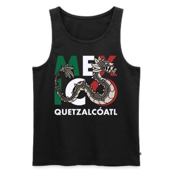 Quetzalcoatl Aztecs Maya Inca Toltec Gift - Men's Premium Organic Tank Top - black - Front - AI Model Male 178 light (178cm)