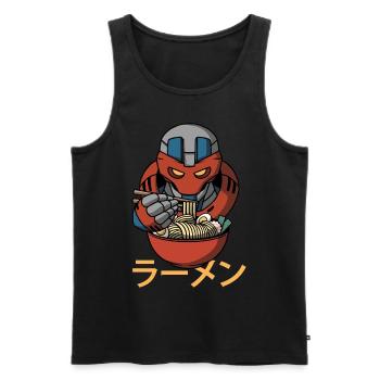 Cyborg Roboter Ramen Nudeln Cyber Punk Cyber Gesch - Männer Premium Bio Tank Top - Schwarz - Vorne - AI Model Male 178 light (178cm)